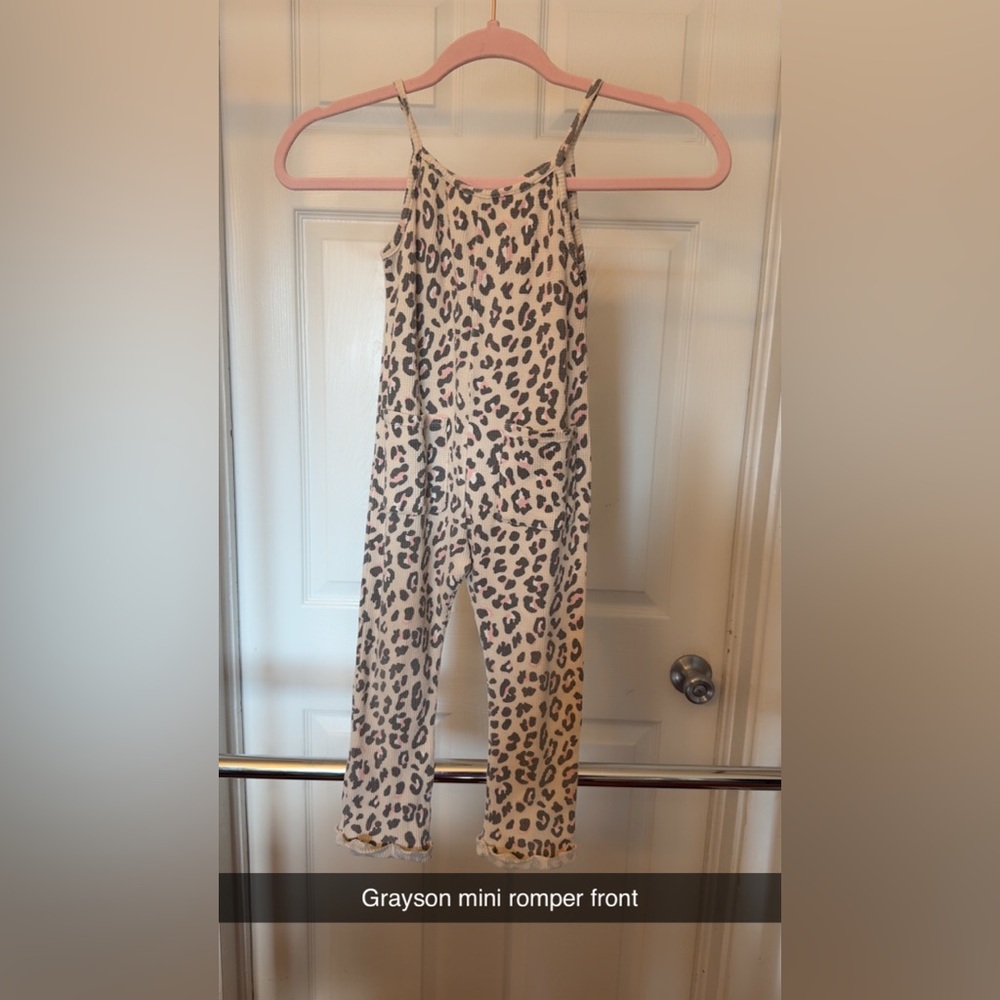 Leopard Print Jumpsuit & Cardigan